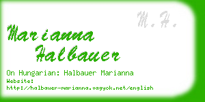 marianna halbauer business card